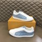 Replica Louis Vuitton lv man shoes leather sneakers laser color