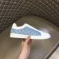 Replica Louis Vuitton lv man shoes leather sneakers laser color