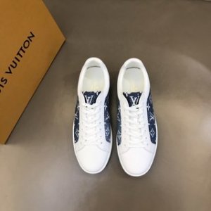 Jimmy Choo Rome/F White Leather And Denim Jc Monogram Pattern Low-Top Trainers 