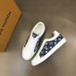 Replica Jimmy Choo Rome/F White Leather And Denim Jc Monogram Pattern Low-Top Trainers
