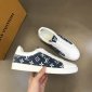 Replica Jimmy Choo Rome/F White Leather And Denim Jc Monogram Pattern Low-Top Trainers