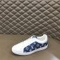 Replica Jimmy Choo Rome/F White Leather And Denim Jc Monogram Pattern Low-Top Trainers