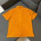 Replica Men's Slazenger Orange Tangerine Diamond Squares Golf Polo Shirt