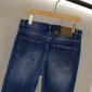 Replica Company 81 Eighty One Mens Jeans Skinny Distressed Denim Blue Dark