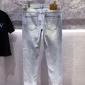 Replica Blue Colored Side Zipper Jeans