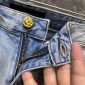 Replica Blue Colored Side Zipper Jeans