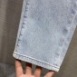 Replica Blue Colored Side Zipper Jeans