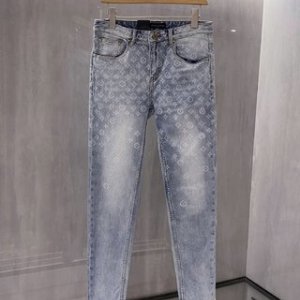 Straight Leg Jeans with Distressed Details for Girls blue light all over printed