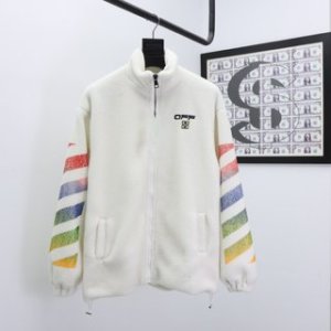 Off-White Jacket Wool Diagonals in White