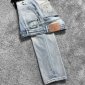 Replica Dolce & Gabbana Denim - Light blue regular-fit stretch jeans with rips Multicolor male