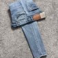 Replica Denimic High Waist Label Applique Washed Straight Leg Jeans black/jeans