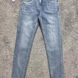 Denimic High Waist Label Applique Washed Straight Leg Jeans black/jeans 38