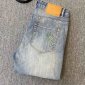 Replica 33 x 29.5 Vintage Wrangler Jeans Light Wash Distress Faded Medium Wash High Waist Denim Grunge Style Mom Jeans Boyfriend Jeans