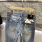 Replica Dolce & Gabbana Kids - distressed stonewash jeans - kids - Cotton - 2 - Blue