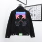 Replica Off-White Jacket Jeans Water Wash in Black
