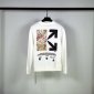 Replica Off-White Hoodie Degradé Arrows in White