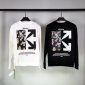 Replica Off-White Hoodie Degradé Arrows in Black