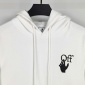 Replica Off-White Hoodie Degradé Arrows in Black