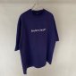 Replica Men's Balenciaga SS21 Logo Printing Alphabet Short Sleeve Blue (Gift Recommend/Gift to Boyfriend) 612966TIV545400