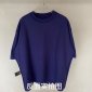 Replica Men's Balenciaga SS21 Logo Printing Alphabet Short Sleeve Blue (Gift Recommend/Gift to Boyfriend) 612966TIV545400