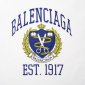 Replica Balenciaga College Tee Est 1917 Crest Logo T Shirt