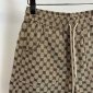 Replica Gucci Wide-Leg Logo-Jacquard Cotton-Blend Drawstring Shorts - Men - Brown Shorts - XXL