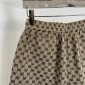 Replica Gucci Wide-Leg Logo-Jacquard Cotton-Blend Drawstring Shorts - Men - Brown Shorts - XXL