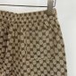 Replica Gucci Wide-Leg Logo-Jacquard Cotton-Blend Drawstring Shorts - Men - Brown Shorts - XXL