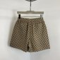 Replica Gucci Wide-Leg Logo-Jacquard Cotton-Blend Drawstring Shorts - Men - Brown Shorts - XXL