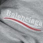 Replica Balenciaga | Men Embroidered Cotton Sweat Shorts Heather Grey M