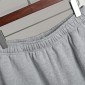 Replica Balenciaga | Men Embroidered Cotton Sweat Shorts Heather Grey M