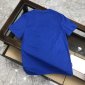 Replica Prada T-shirt Oversized Logo cotton in Blue