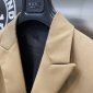 Replica Prada Jacket Single-breasted pinstriped wool