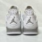 Replica Nike Men's Air Jordan Retro IV 4 White Oreo Tech Grey