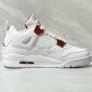 Replica Nike Jordan 4 Retro Metallic Red (m) in White