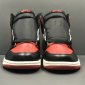 Replica Air Jordan Retro 1 Satin Black Toe Sneakers