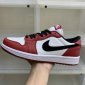 Replica Air Jordan 1 Low Golf “Chicago” Varsity Red/Black