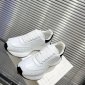 Replica Alexander McQueen - branded lace up trainers - women - Fabric/Rubber/Calf LeatherCalf Leather - 39.5 - White