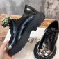 Replica Black Lace-Up Shoes