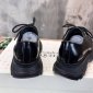 Replica Black Lace-Up Shoes