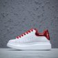 Replica Alexander McQueen Oversized Sneaker in 6454 - Lust Red/Silver at Nordstrom