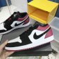 Replica Air Jordan 1 Low "Black Toe" Shoes