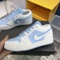 Replica Jordan Womens Jordan 1 Low  Football Grey Aluminum