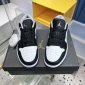 Replica Jordan Mens Air Jordan 1 Low Black/Particle Grey