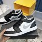 Replica Jordan Mens Air Jordan 1 Low Black/Particle Grey