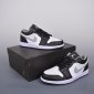 Replica Men's Air Jordan 1 Low Shoes in Black