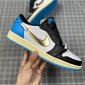 Replica Jordan 1 Retro Low Og Black Dark Powder Blue-