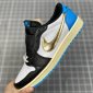 Replica Jordan 1 Retro Low Og Black Dark Powder Blue-