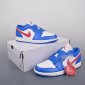 Replica Jordan 1 Low Sport Blue/Gym Red/White/Sail Women's Shoes