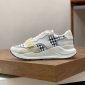 Replica Burberry Vintage Check, Suede and Leather Sneakers